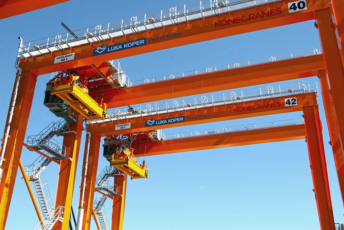 Konecranes' rubber tyred gantry cranes for the Port of Koper (photo: Konecranes)